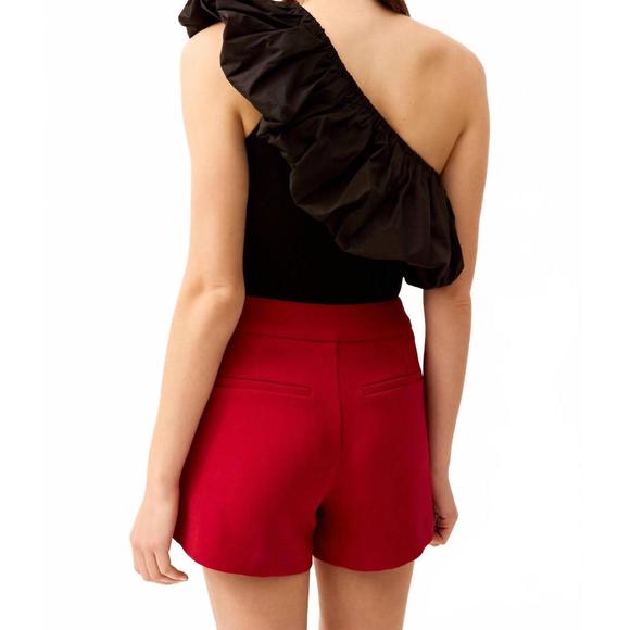 NEW MARIE OLIVER lucy one shoulder top in black
